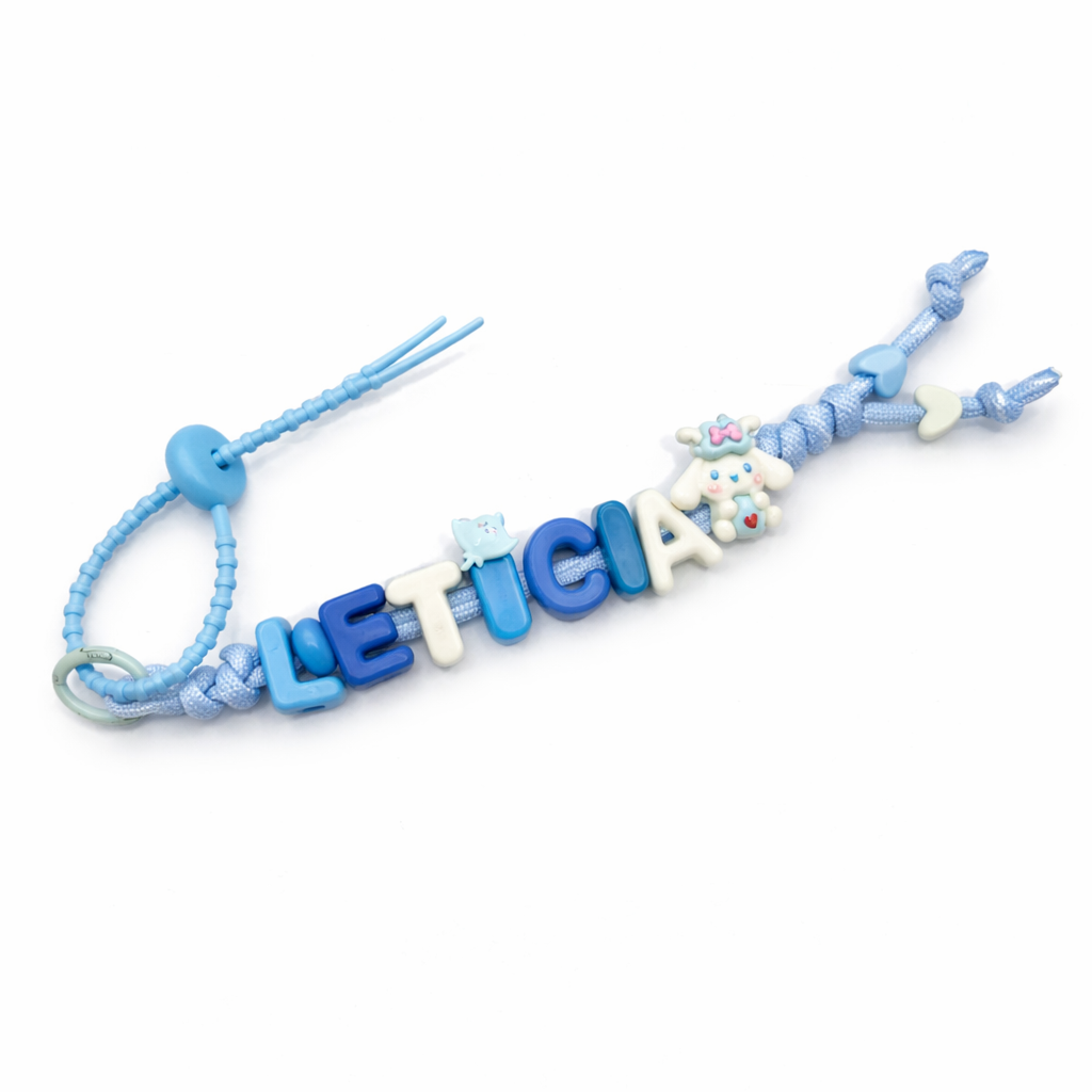 Vivid Custom Initial Key Ring