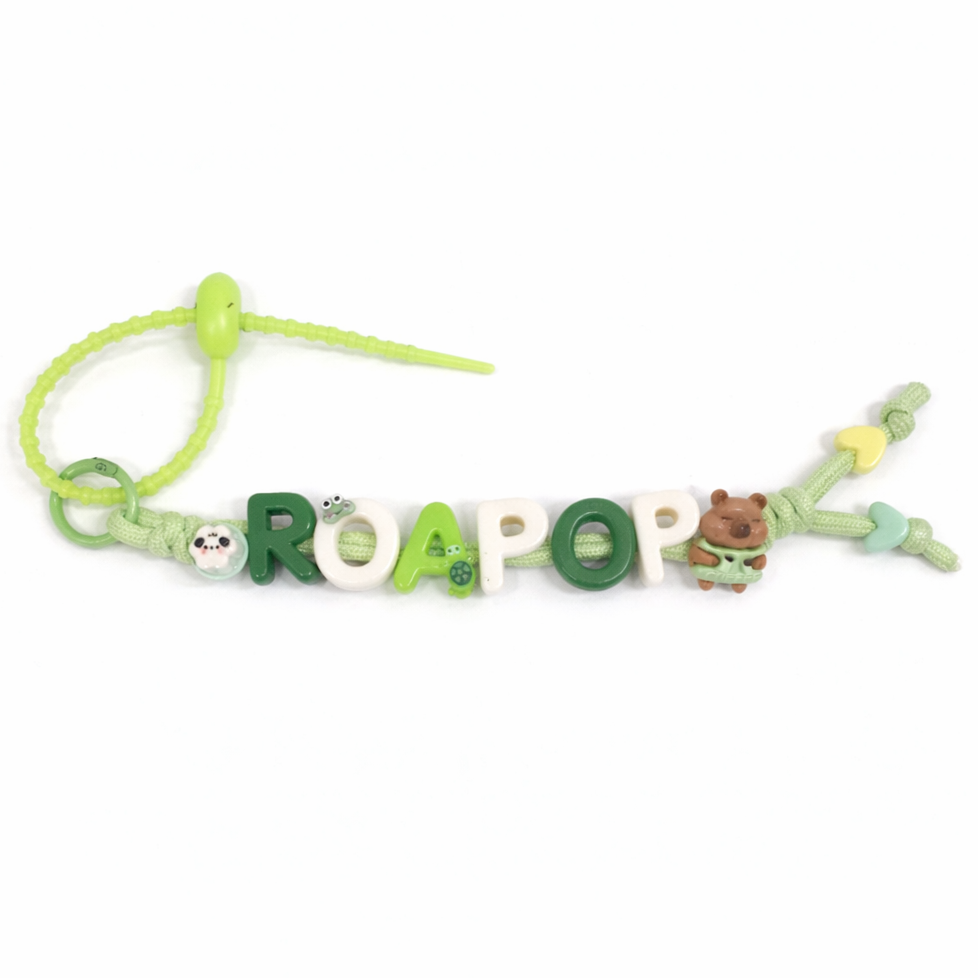 Vivid Custom Initial Key Ring