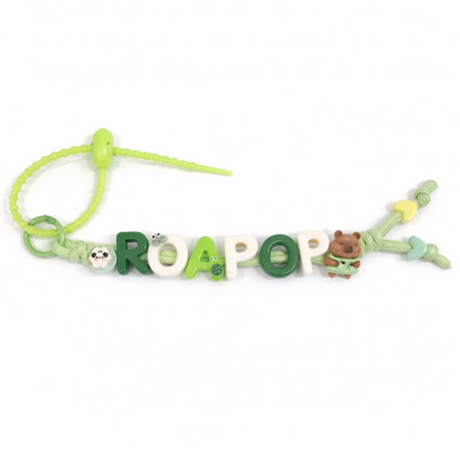 Vivid Custom Initial Key Ring