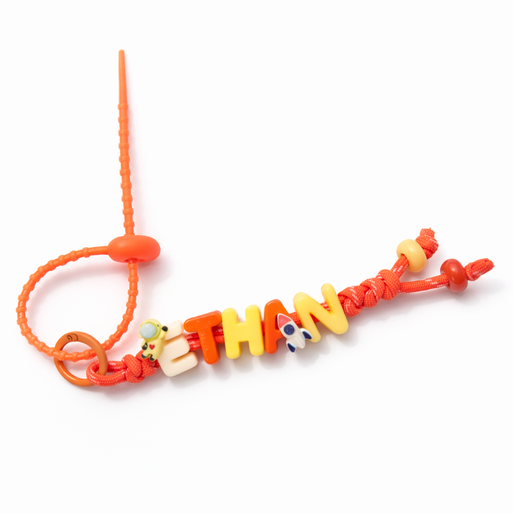 Vivid Custom Initial Key Ring