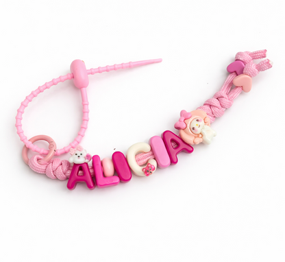 Vivid Custom Initial Key Ring
