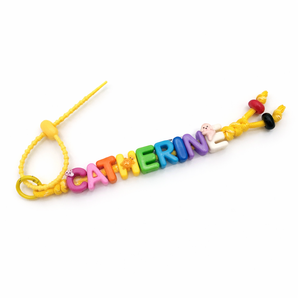 Vivid Custom Initial Key Ring